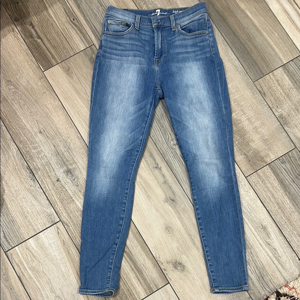 7 for all mankind Women's Blue Jeans